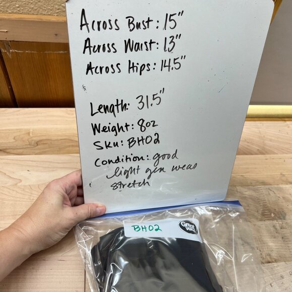 Armani Exchange Black Textured Knit V-Neck Dress Short Sleeve V-Neck Size Small - Picture 11 of 11